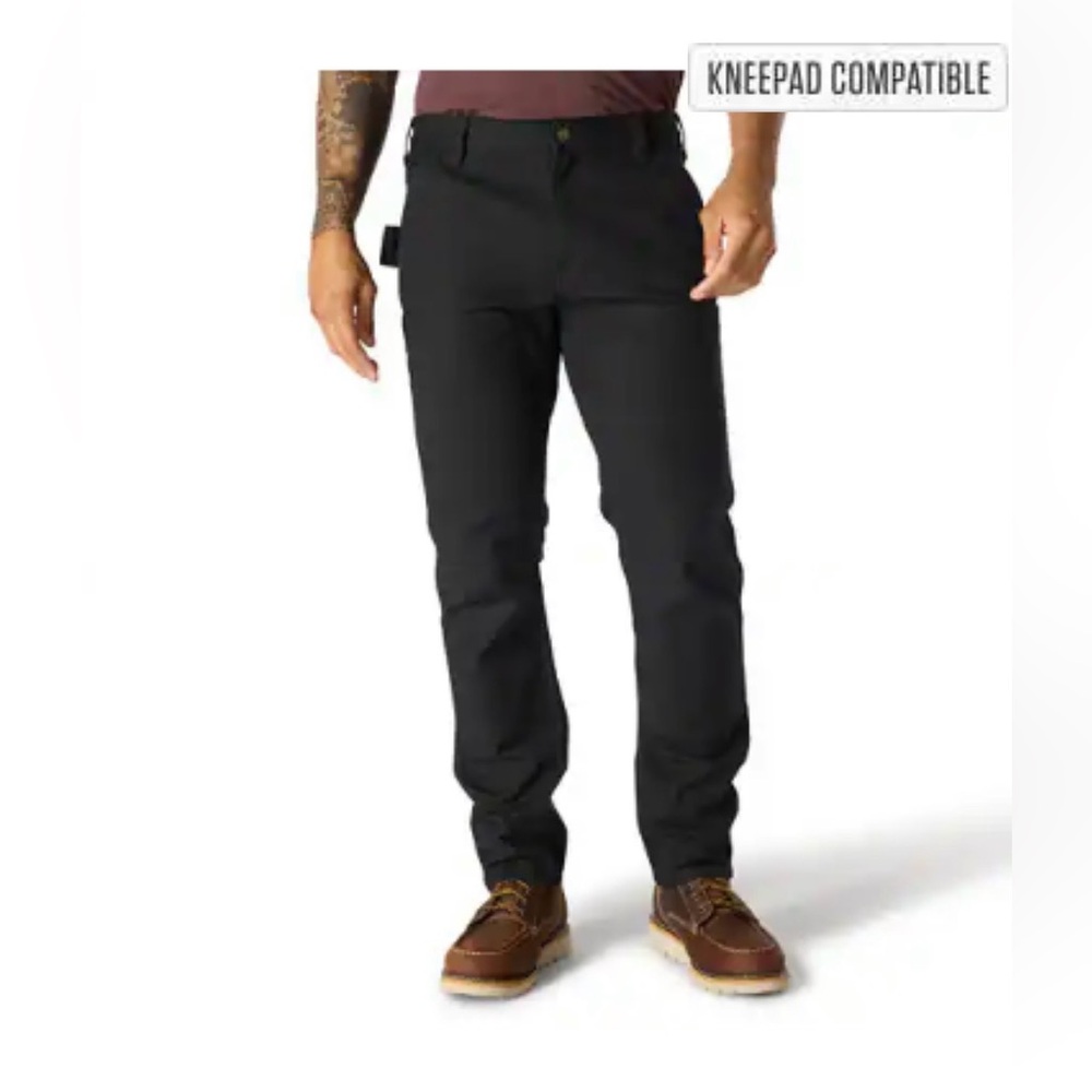 Carhartt Slim Tapered Rugged Flex Duck Double-Front Dungaree - Black - 33x32